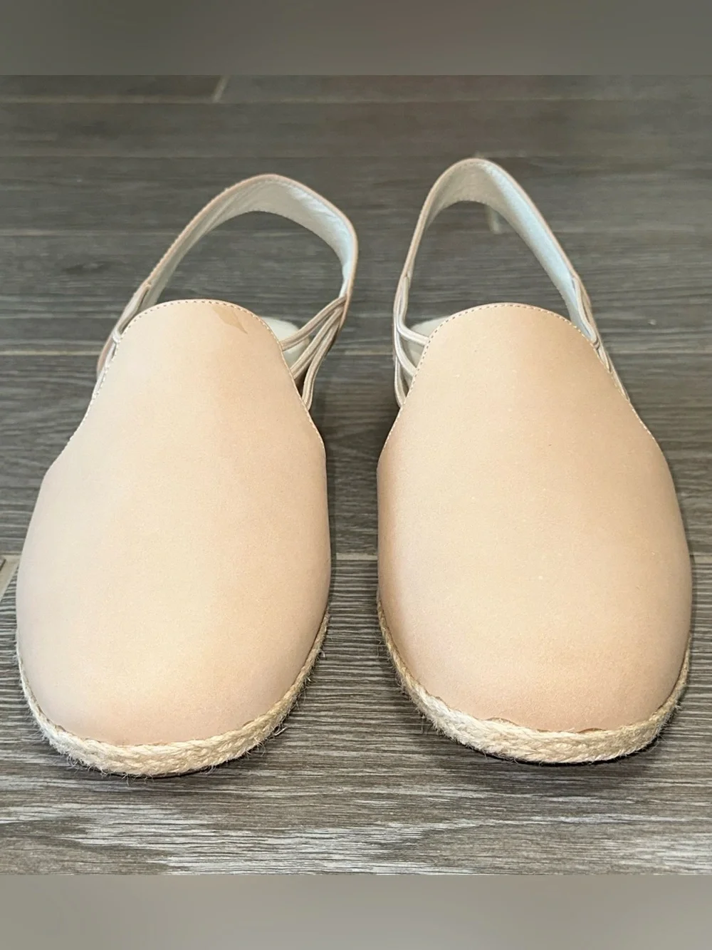 David Tate Nelly Women’s 12 Cream Slingback Closed Toe Espadrille Sandal Cottage